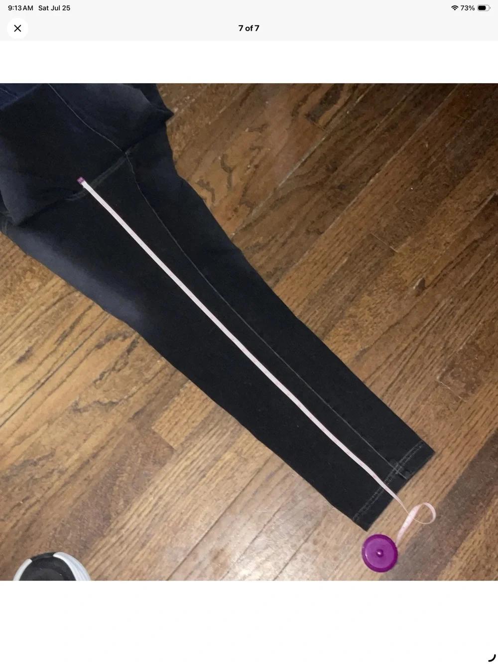 J. Jill Black Stretch Jeggings with Faded Detailing